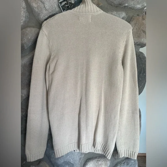 Tradition Country Collection Tan Cable Knit Full Zip Sweater Women’s SP - Picture 3 of 8